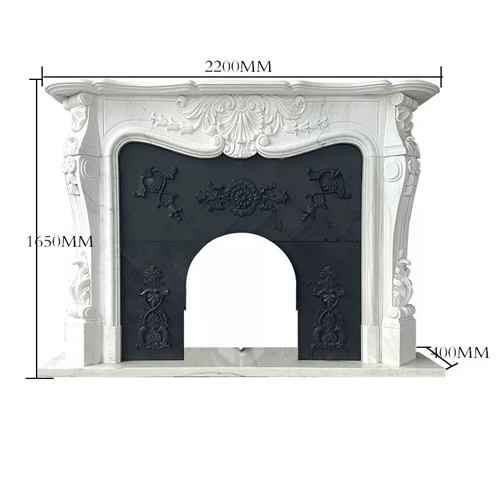 marble fireplace mantel
