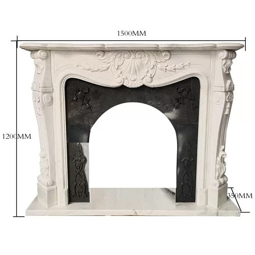 Piemonte Marble Fireplace Mantel
