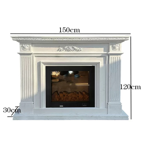 liguria marble fireplace mantel