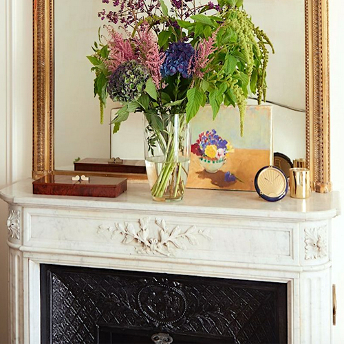 marble fireplace parts