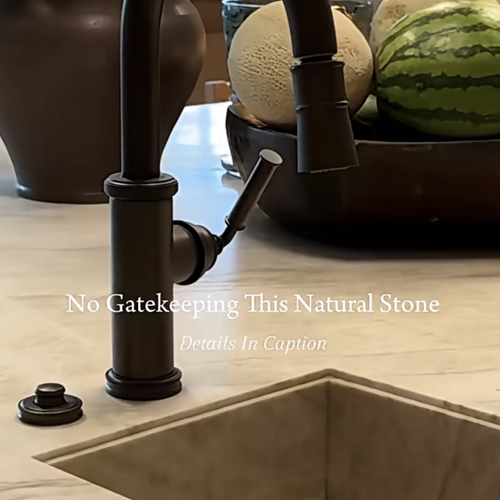 Taj Mahal Quartzite Kitchen Benchtop with Integrated Basin