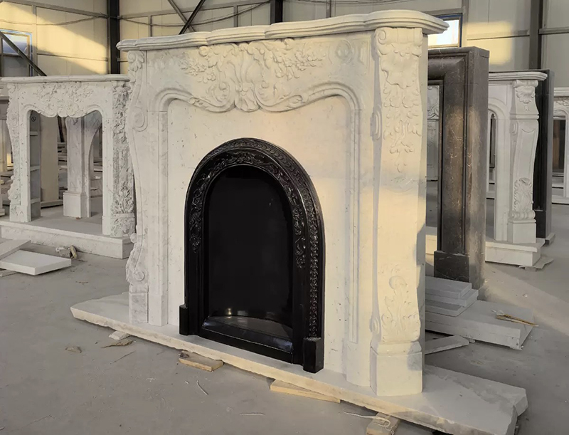 marble fireplace mantel manufacturing facility