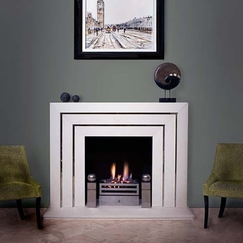 limestone fireplace surround