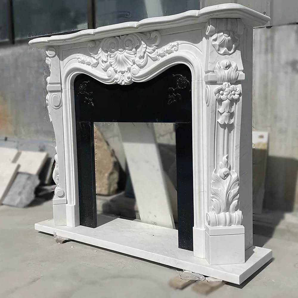 marble fireplace mantel