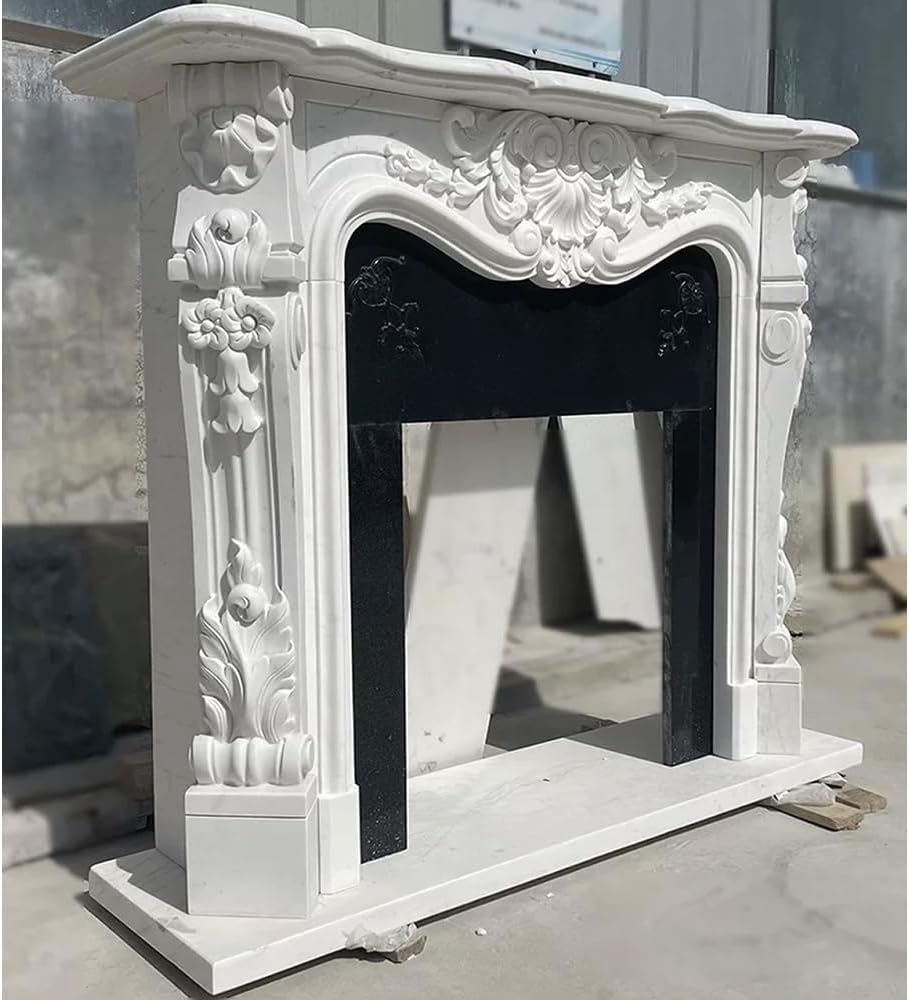marble fireplace mantel