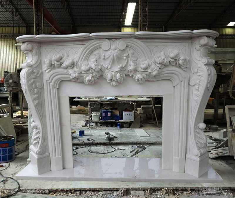marble fireplace mantel manufacture