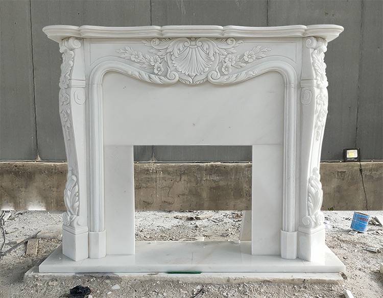 marble fireplace mantel components