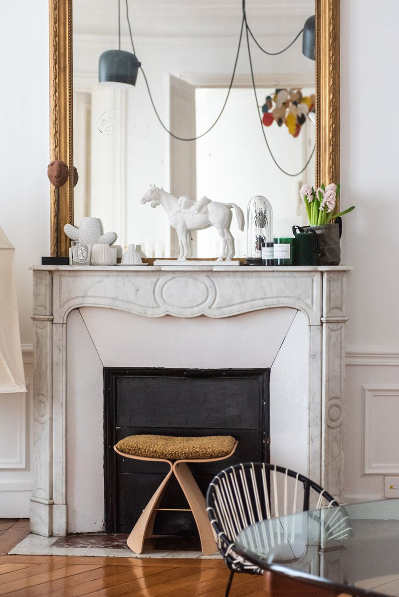 parisian marble fireplace