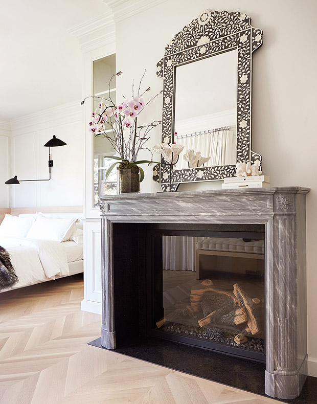 marble fireplace mantel