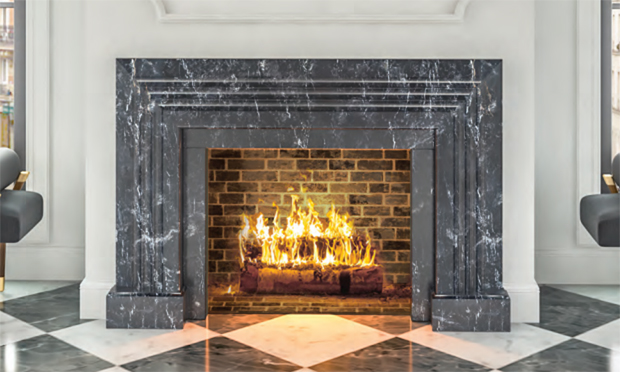 egoist marble fireplace mantel