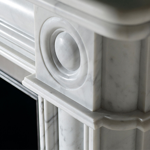 carrara marble fireplace mantel