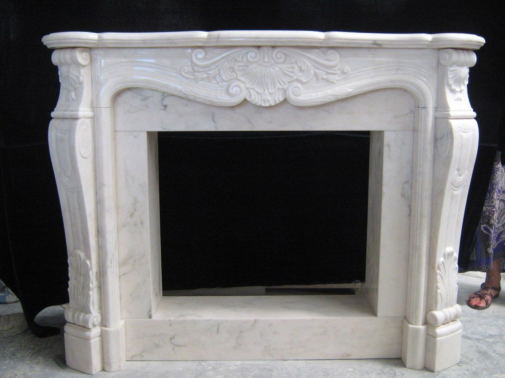 marble fireplace mantel