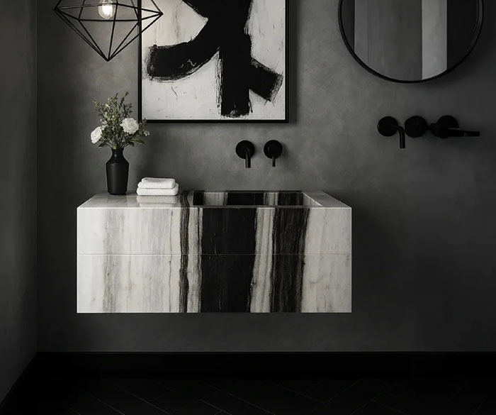 luxury marble vanity