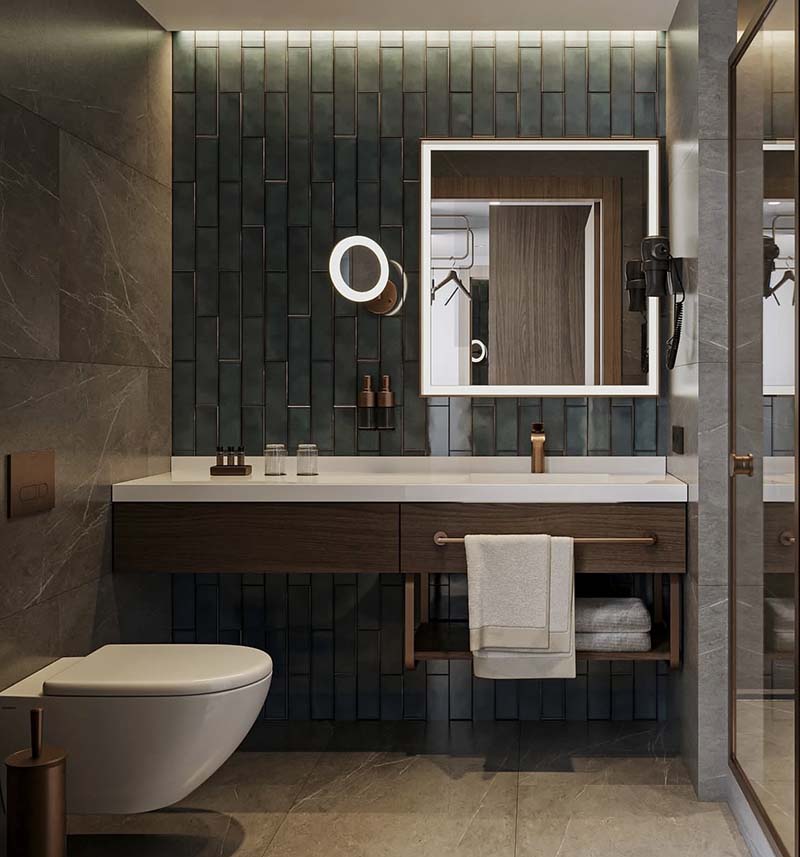custom bathroom vanity cabinets with quartz top modern design