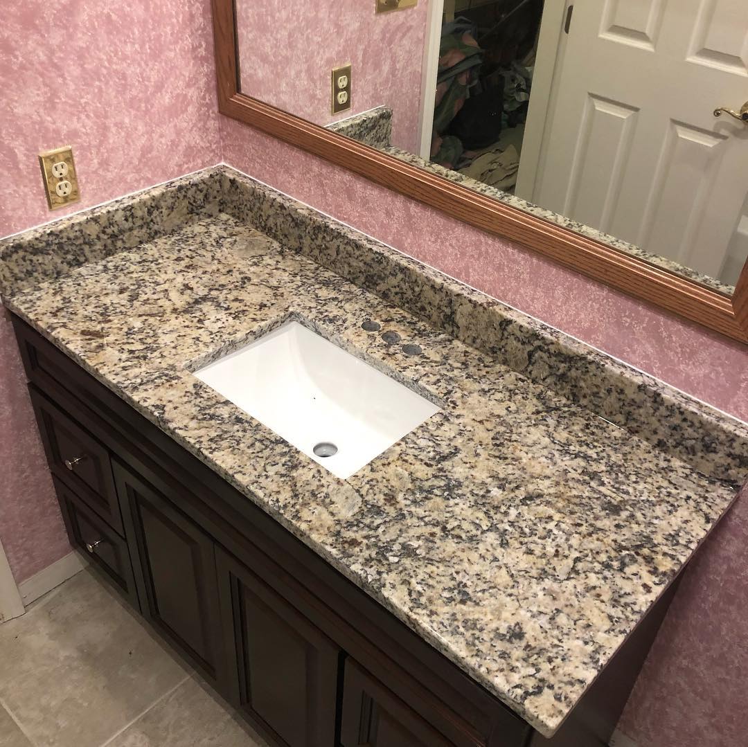modern granite bathroom vanity countertop