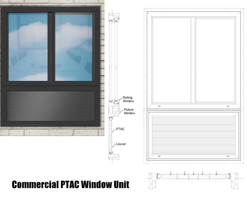 Commercial PTAC Window Unit
