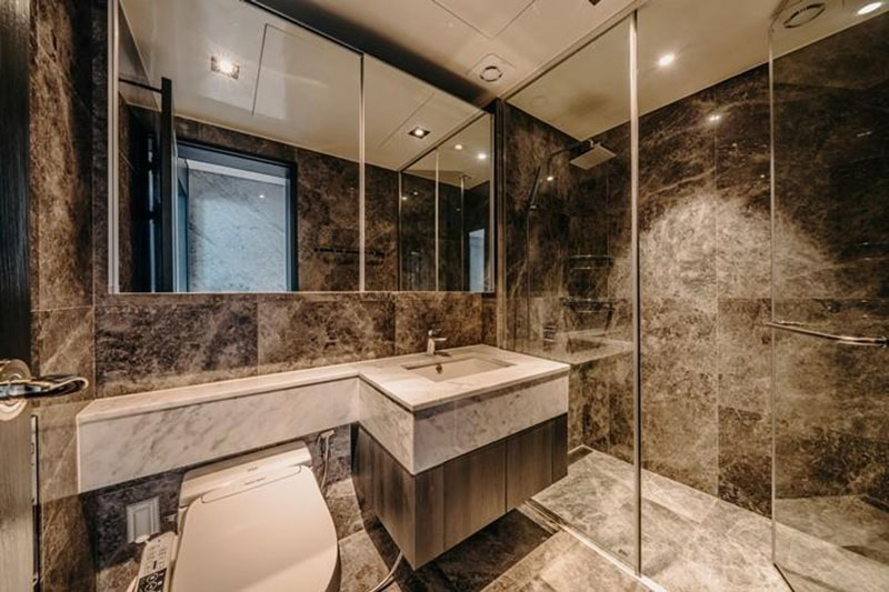 luxury hotel marble vanity