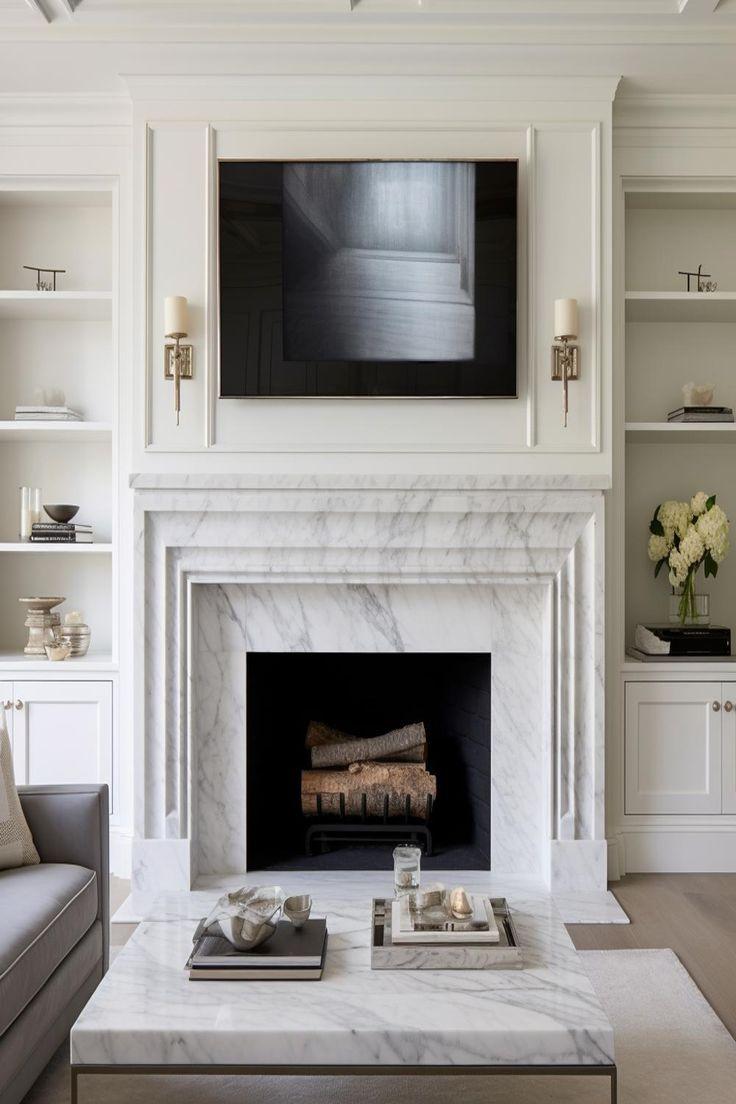 marble fireplace surround dimensions