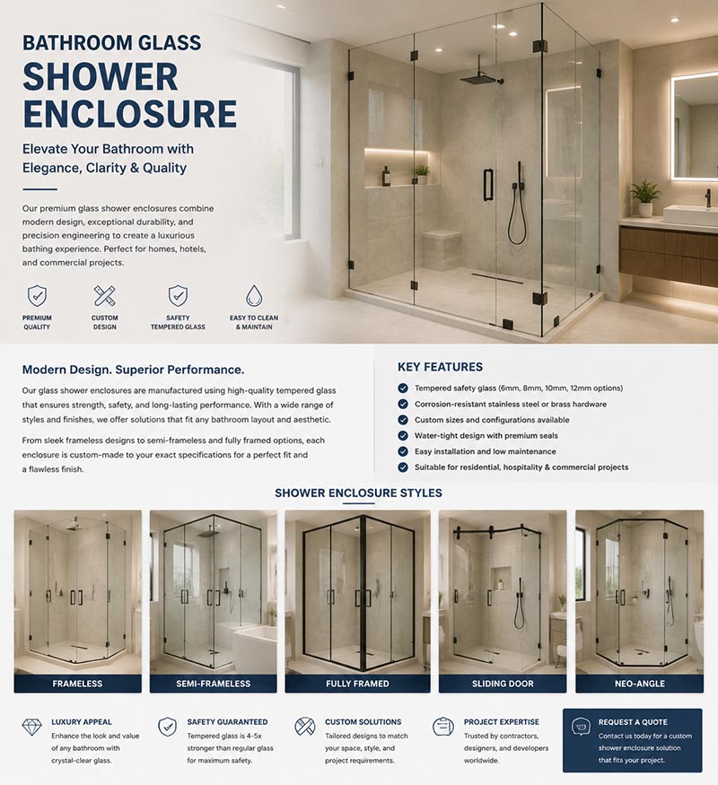 Custom Shower Enclosure Design and Manufacturing
