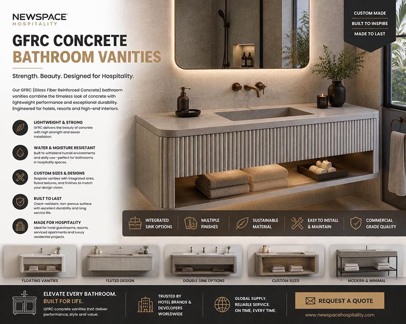 precast concrete bathroom vanities
