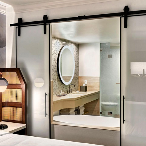 sliding glass barn door wholesale