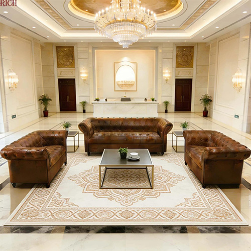hotel lobby Chesterfield sofa