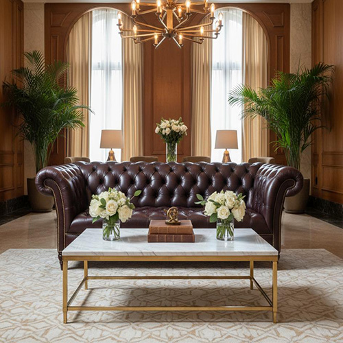 commercial Chesterfield sofa