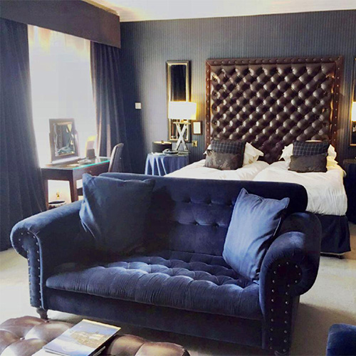 fabric Chesterfield sofa