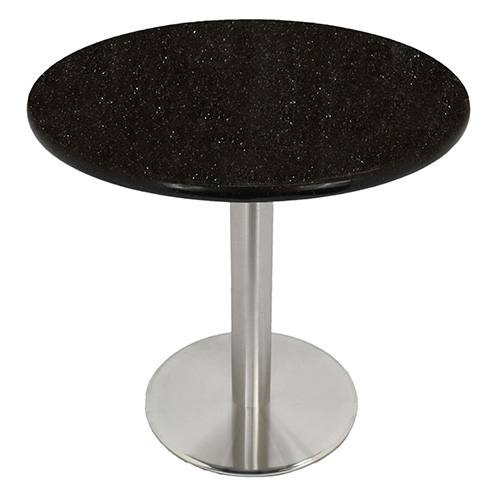 black natural stone tabletop