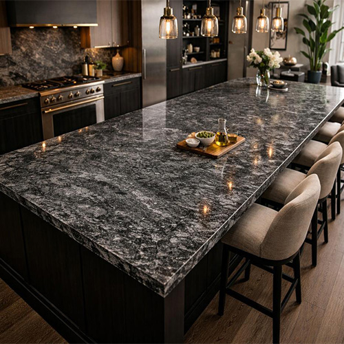 seamless granite island table