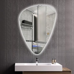 Custom Shape Vanity Mirror with LED Back Lighting