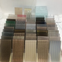 Artistic glass panel for architectural project