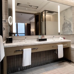 Bath Vanities with Desk Style Wooden Vanity Base