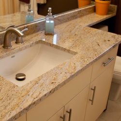 Bathroom Stone Countertops and Vanity Designs for Hospitality Spaces