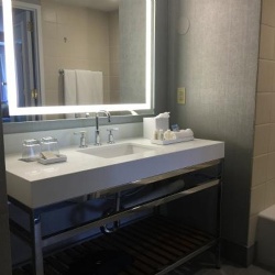 Bathroom vanity set in Renaissance Hotel by Marriott