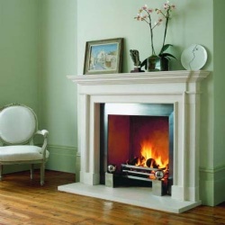 Burlington Marble and Limestone Fireplace Mantel