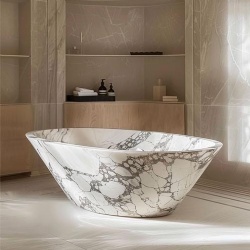 Calacatta Viola Marble Bathtub