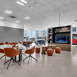 Car Shop Interior Furnishing and Custom Retail Furniture