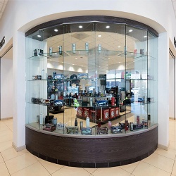 Car accessories glass display case