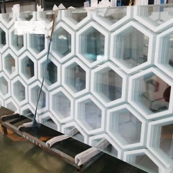 Ceramic Fritted Glass Colors Painted Glass for Office Interior Decoration