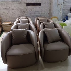 Commercial Lounge Chair with Vinyl Upholstery