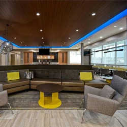 Commercial Softgood Seating for SpringHill Suites Common Area