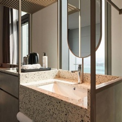 Commercial Terrazzo Vanity Top for Hotel Bathrooms