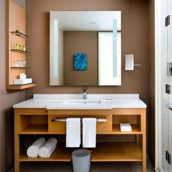 Commercial Wall Mounted Vanity Mirror for Hotel Bathroom Projects