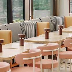 Commercial concrete seating and concrete outdoor seating for hospitality