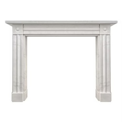 Como bullseye marble fireplace design