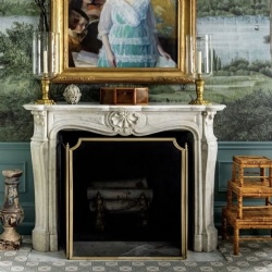 Custom Imported Marble Fireplace Surrounds and Stone Fireplace Mantel