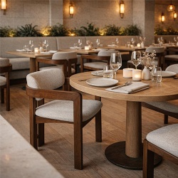 Custom Walnut Dining Chair for Hospitality Fit Out