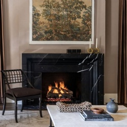 Custom size marble fireplace surround