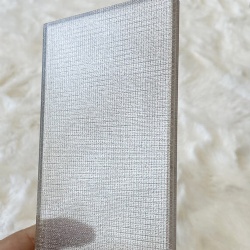 Customized Decorative Fabric Laminated Glass Toughened Art Glass Fabric Wire Mesh Laminated Glass